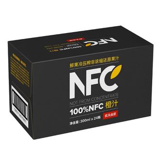 农夫山泉  100%纯果汁NFC橙汁300ml*24瓶