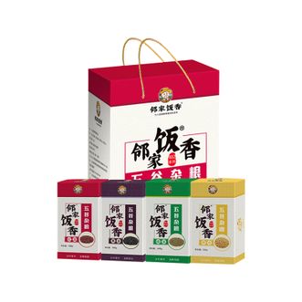 邻家饭香  杂粮豆类礼盒  红豆绿豆黑豆黄豆  1.5kg盒装