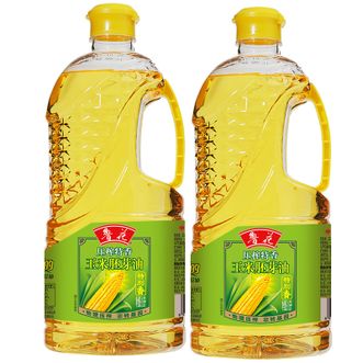 鲁花  物理压榨特香玉米油胚芽油1.6L*2瓶