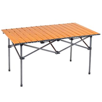 沃特曼  户外折叠桌蛋卷便携露营桌椅装备阳台休闲庭院120x55x50cm  77324