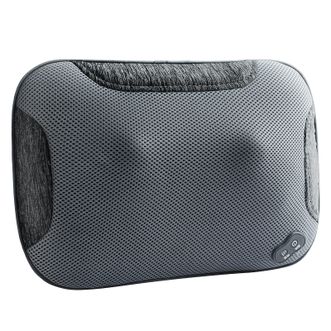 茗振  智能背肩颈部按摩仪 电动全身靠枕 浅灰色