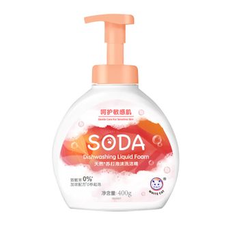 白猫  天然苏打泡沫洗洁精 400g