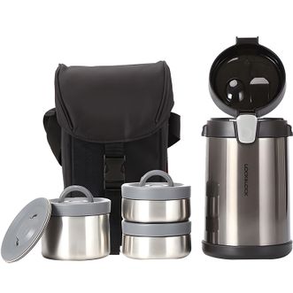 乐扣乐扣（LOCK&amp;LOCK）  保温桶+饭盒包  2L  LHC8034  多层不锈钢便当饭盒上班族家用