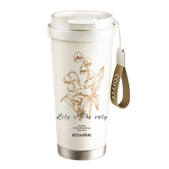贝洛可  香格里拉-咖啡杯316不锈钢材质保温水杯办公杯大容量保温杯520ml    BK135