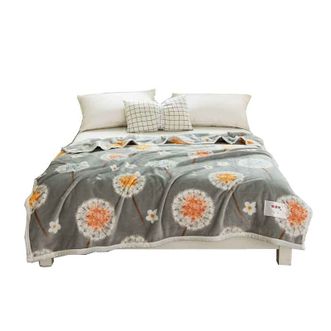 恒源祥  蒲公英绒毯珊瑚绒毯法兰绒毯子蒲公英绒毯180*200cm