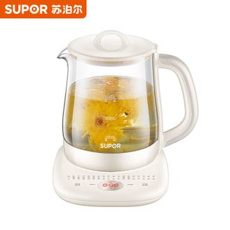 苏泊尔（SUPOR）  养生壶家用1.5L煮茶器花茶壶加厚玻璃烧水壶电热水壶 智能双保温 SW-15Y02