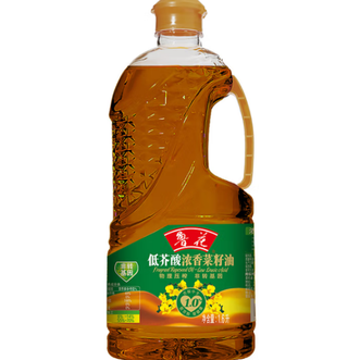 鲁花  低芥酸浓香菜籽油1.6L 低芥酸 浓香菜籽油-非转基因用料实在油色清亮