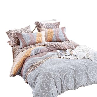 金丝莉KINTHERI/抗菌全棉磨毛套件 意枫 素色简约纯棉加厚床上四件套