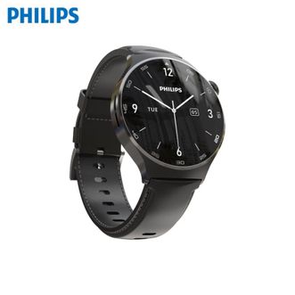 飞利浦（PHILIPS）  智能手表VTR5206【黑色-超纤】商务手表多功能运动手表APP蓝牙通话会议手表实时翻译转写一键录音