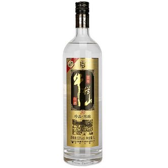 牛栏山  二锅头百年珍品陈酿20 土豪金黑标 浓香型白酒北京特产礼品 53度 1L单瓶装（附礼袋）