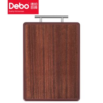 Debo  德铂迈克尔菜板砧板厨房加厚防滑菜板 加厚乌檀木+304不锈钢 双面可用
