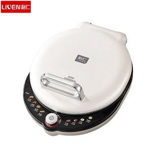 利仁  电饼铛LR-XGR3296【小钢人pro版白】304不锈钢家用双面加热38mm加深电煎锅2000W速热烙饼锅0涂层早餐机