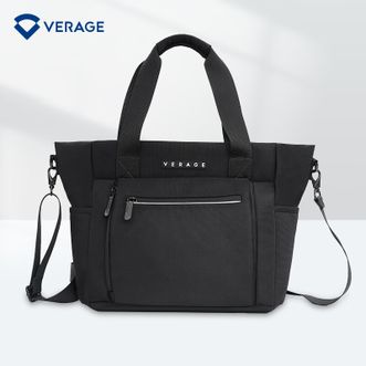 维丽杰（VERAGE）  商务手提单肩包大容量帆布包GM21002-28黑色