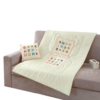 洁丽雅/Grace  宝宝绒抱枕被40*40cm 展开尺寸100*105cmJLY-C707