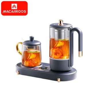 MACAIIROOS  养生壶家用一体多功能电热煮茶器玻璃双壶烧水保温壶办公室 MC-YS06B