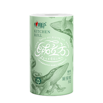 心相印  绒立方单粒装85节印花厨房纸巾12倍吸油锁水 可接触食物级