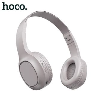 hoco.  头戴式无线蓝牙耳机 带麦克风音乐耳机重低音智能吃鸡耳麦 W46咖啡色 主图详情共用