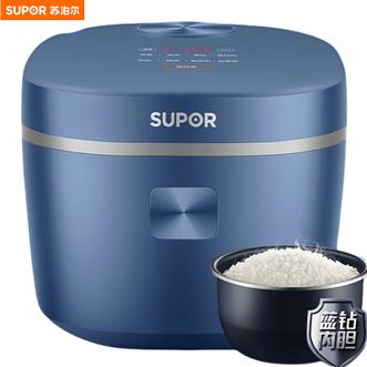 苏泊尔（SUPOR）  3L电饭煲家用小型电饭锅煲汤煮粥蛋糕煲仔饭蓝钻不粘内胆触控面板24小时预约多功能煮饭锅SF30FC71