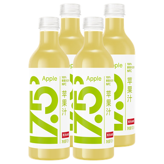 农夫山泉  17.5° NFC 苹果汁900毫升*4瓶 整箱
