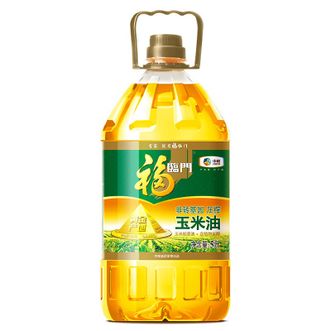 福临门  黄金产地玉米油  健康营养压榨一级玉米胚芽油食用油  5L*1桶