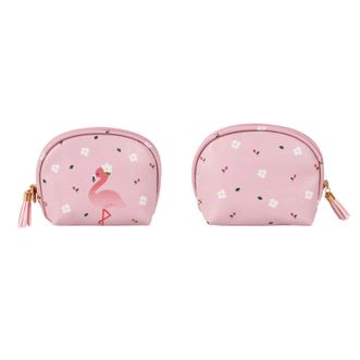 木の晖 甜美流苏贝壳化妆包 旅行随身手拿化妆品收纳包 便携化妆零钱包