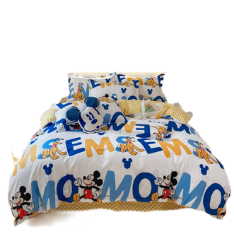 因为+所以  Disney米奇-四件套床品四件套床单被套枕套床上用品儿童床品套件 BSA-005