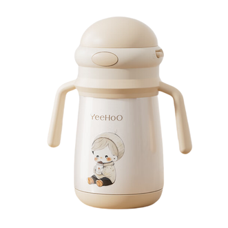 英氏（YEEHOO）  保温杯儿童水杯宝宝保温杯水杯 Q仔儿童学饮杯 300ml