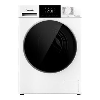 松下/Panasonic  洗衣机滚筒薄家用洗衣机10公斤洗烘一体温水泡沫净1.1洗净比 XQG100-F1RD3