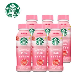 星巴克（Starbucks）   生咖 即饮咖啡 粉粉生咖 270ml*6瓶 瓶装轻咖啡因果汁饮料
