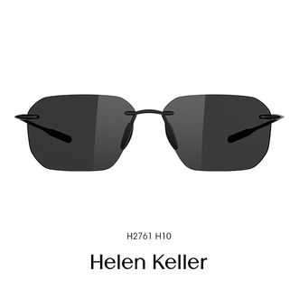 海伦凯勒（Helen Keller）  超轻登山骑行运动眼镜 H2761H10全灰片(偏光)半光哑黑框