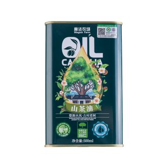 魔法农场  有机山茶油500ML马口铁
