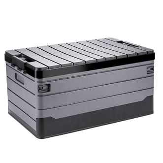 悦卡（YUECAR）  条纹款折叠储物箱平盖款-大号(60L)