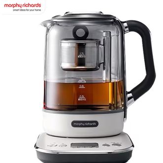 摩飞 /Morphy Richards  养生壶煮茶器1.7L容量煮茶壶智能升降电水壶烧水壶烧水壶电热水壶迷你玻璃花茶壶开水壶煮水壶