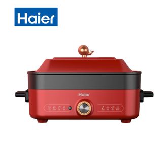 海尔（Haier）  家用多功能料理锅 烧煎烤一体锅 蒸煮通用（5L）
