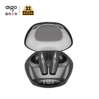 爱国者（aigo）  TWS蓝牙耳机 TJ130 黑色 音乐游戏运动耳机深度降噪 适用苹果oppo索尼vivo