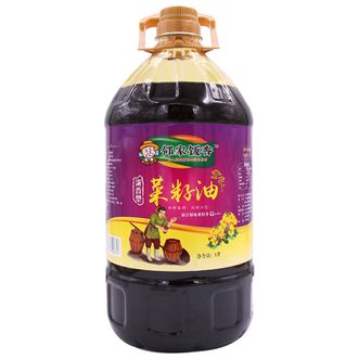 邻家饭香  物理压榨二级菜籽油5L/桶 LJFX156  原味菜籽香食用油