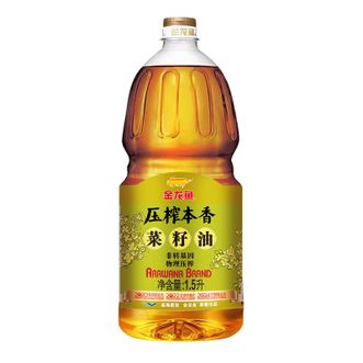金龙鱼  压榨本香菜籽油1.5L 物理压榨菜籽油 家用厨房炒菜烹饪食用油