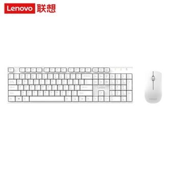 联想（Lenovo）  MK23 无线键盘鼠标套装 无线键鼠套装 商务办公鼠标键盘套装 白色