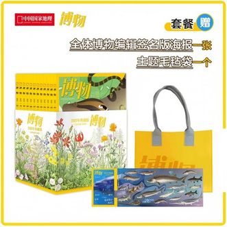 中国国家地理  【赠海报+毛毡袋】博物杂志2025年典藏版  全年12本合集