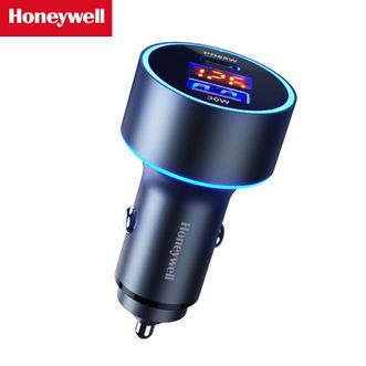 霍尼韦尔 Honeywell 车载点烟器95W快充 数显A+C双独立车载充电器 一拖二华为 苹果小米充电器充电头