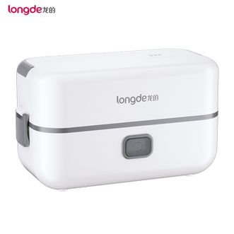 龙的（longde）  电热饭盒304不锈钢加热饭盒便携式办公室热饭神器一机双胆便当盒