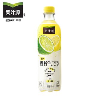 可口可乐  美汁源饮料气泡饮 480ml*12瓶 整箱装 气泡饮汽水香柠480ML*12
