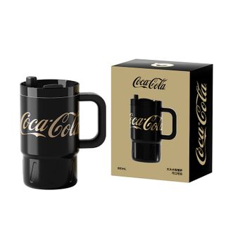 NONOO  大大大吸管杯·可口可乐联名保温杯316不锈钢保温控冷保温水杯 潮酷黑 800ml      NS800B1