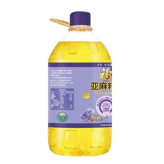 福临门  营养家亚麻籽油5L一级压榨食用油 中粮出品 5L桶装