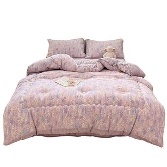 宜恋  韩式高颜值冬被双人床宿舍  AB 面双人保暖被 200*230cm 6斤