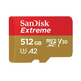 闪迪/SanDisk  512GB TF(MicroSD)4K极速金卡 V30存储卡 读190MB A2级别监控记录仪相机等内存卡