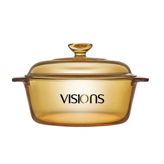 康宁visions晶典系列透明锅耐热玻璃汤锅琥珀色可视化煮锅炖锅2L晶典锅VS-2-VF-E/KZ