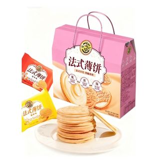 徐福记  法式薄饼礼箱838g夹心饼干零食休闲送礼佳品正品礼盒
