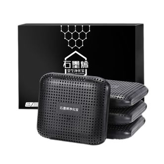 车太太 竹炭包汽车用活性炭包石墨烯新车内除味品-4盒装