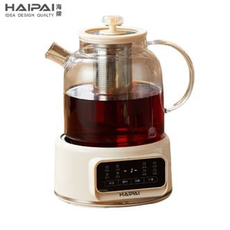 海牌（HAIPAI ）  养生壶 1.2L容量多功能花茶壶 热水壶烧水壶液体加热器煮茶器养生壶煎药壶机分离高硼硅玻璃